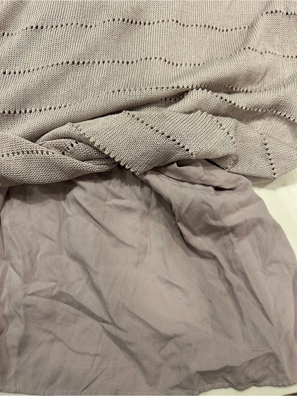 Grade & Gather Knit Midi Dress in Taupe size medium - Picture 6 of 6